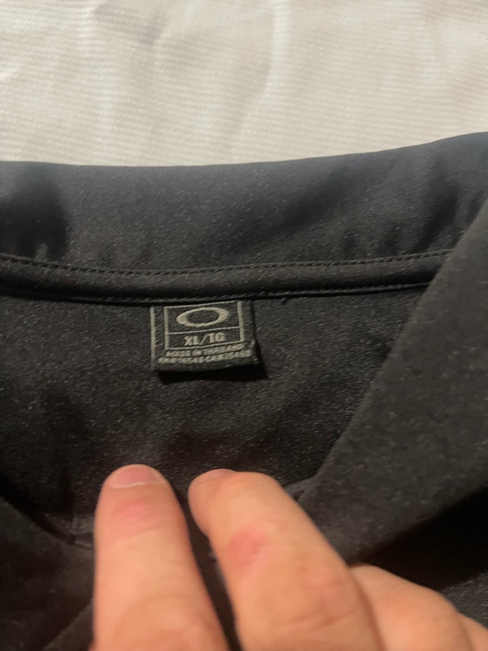 Oakley Black Polo with Embroidered Logo - Picture 2 of 2